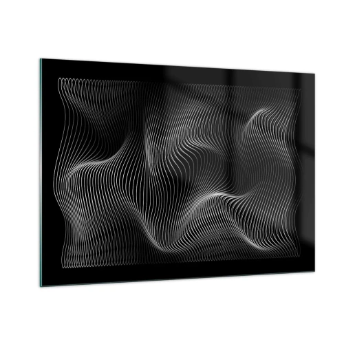 Obraz na skle - Tanec svetla v priestore - 100x70 cm