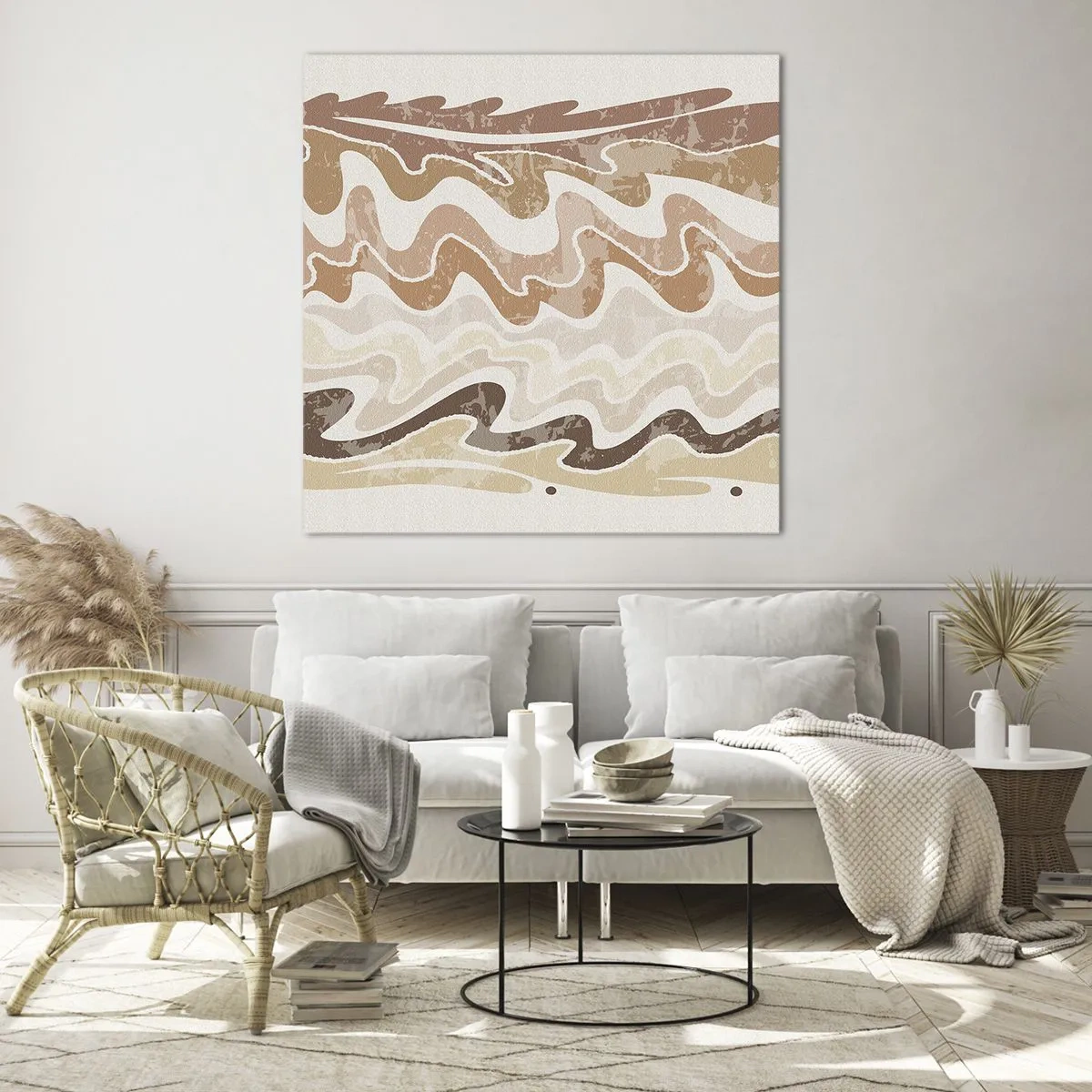 Obraz na skle - Dobrá energia – dobré emócie - 70x70 cm