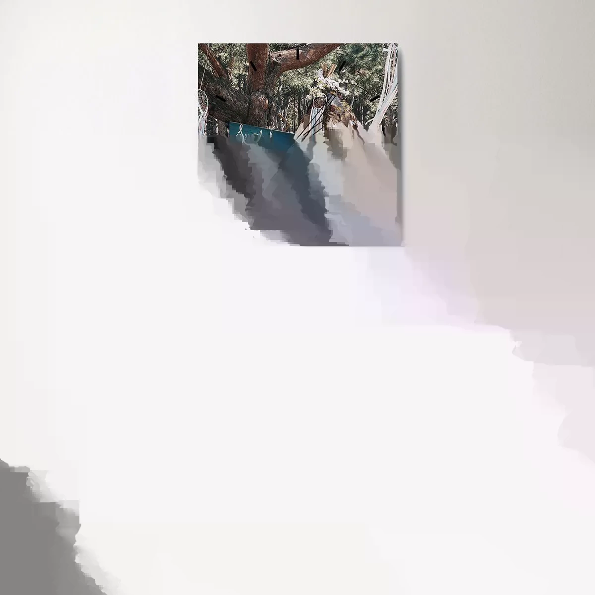 Nástenné hodiny - Make love… - 30x30 cm