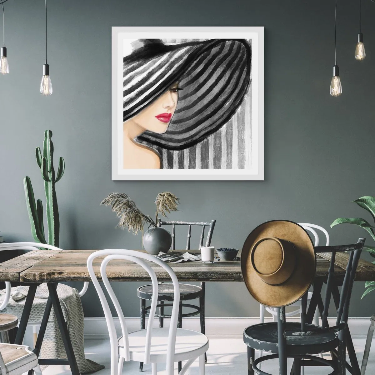 Plagát v bielom ráme - Kde ťa hľadať? - 40x40 cm