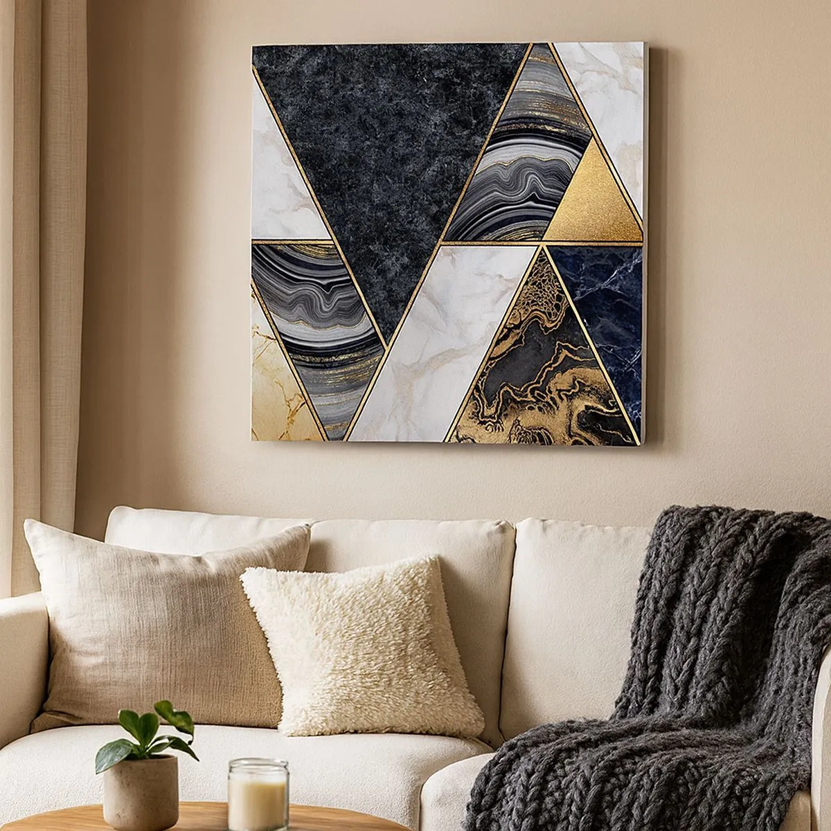 Obraz na plátne - Kameň vedľa kameňa - 30x30 cm