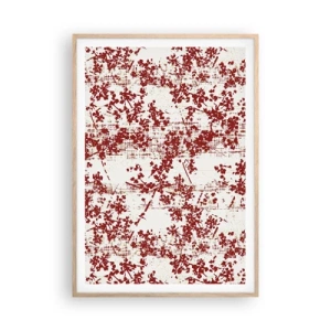 Plagát v ráme zo svetlého duba - Staré kaliko - 70x100 cm