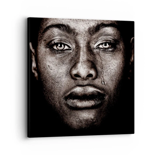 Obraz na plátne - Jedna slza - 30x30 cm