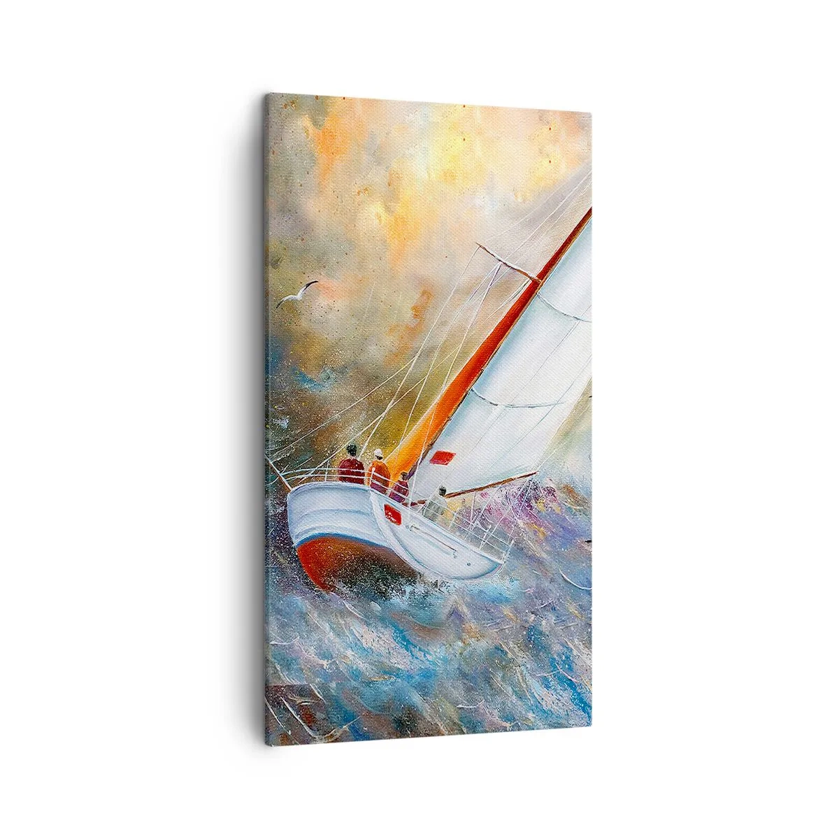Obraz na plátne - Bežiace cez vlny - 45x80 cm