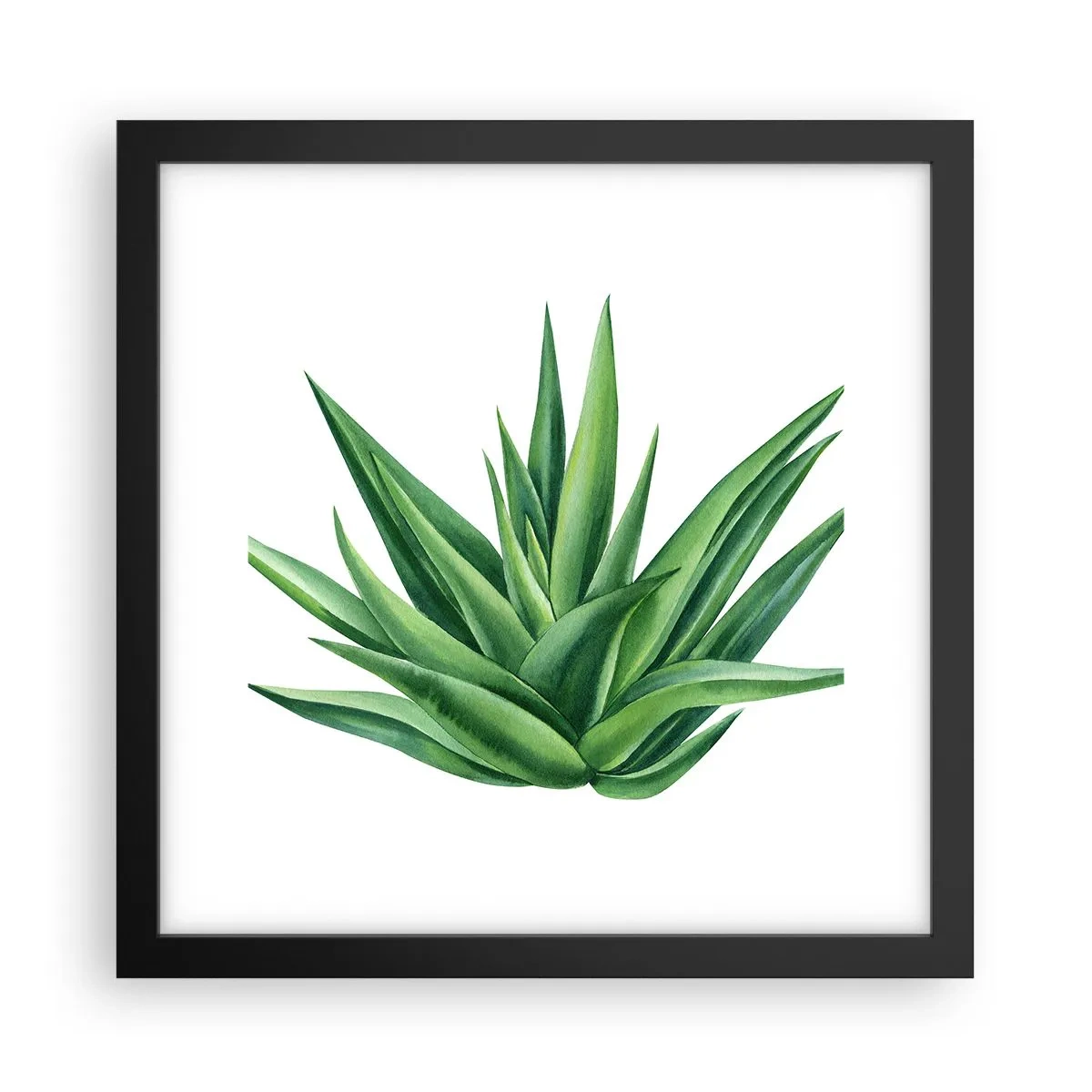 Plagát v čiernom ráme - Zelená – sila – život - 30x30 cm