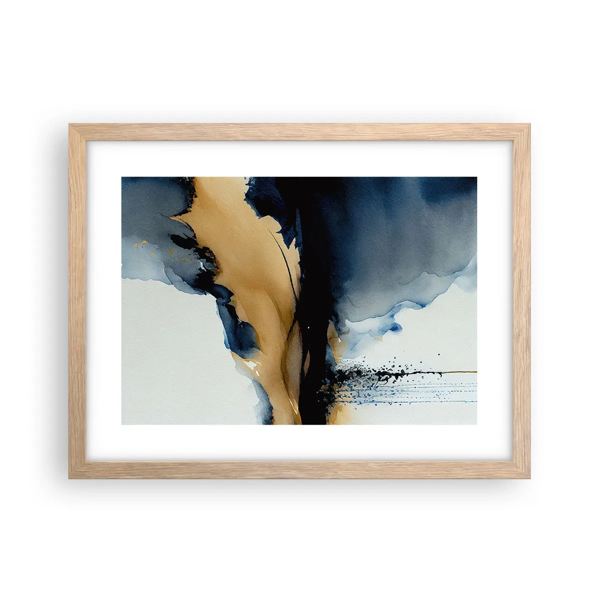 Plagát v ráme zo svetlého duba - Za závojom - 40x30 cm