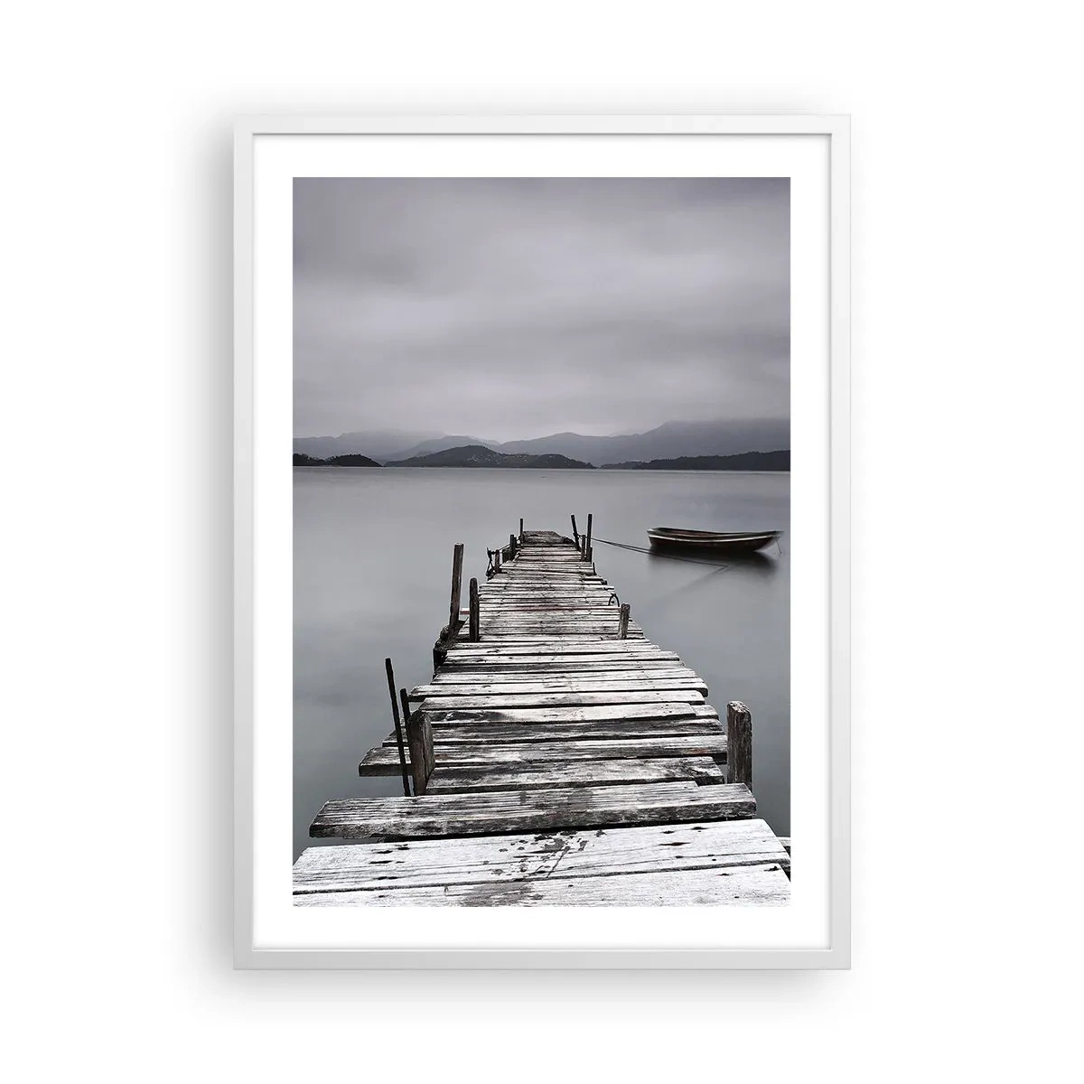 Plagát v bielom ráme - Zajtra môžeš vyraziť - 50x70 cm