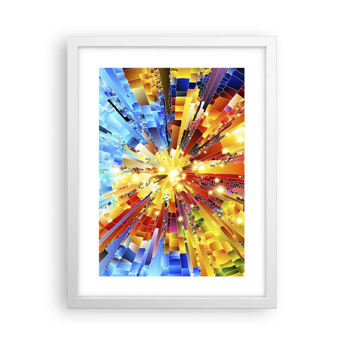 Plagát v bielom ráme - In medias res - 30x40 cm