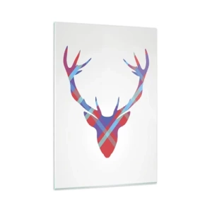 Obraz na skle - Škótsky jeleň - 80x120 cm