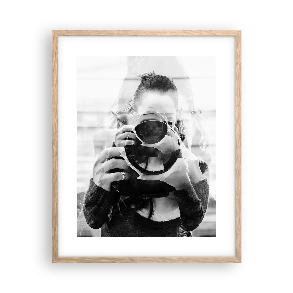 Plagát v ráme zo svetlého duba - Tvorca a materiál - 40x50 cm