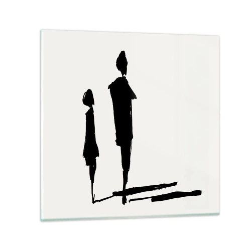 Obraz na skle - Určite spolu? - 40x40 cm
