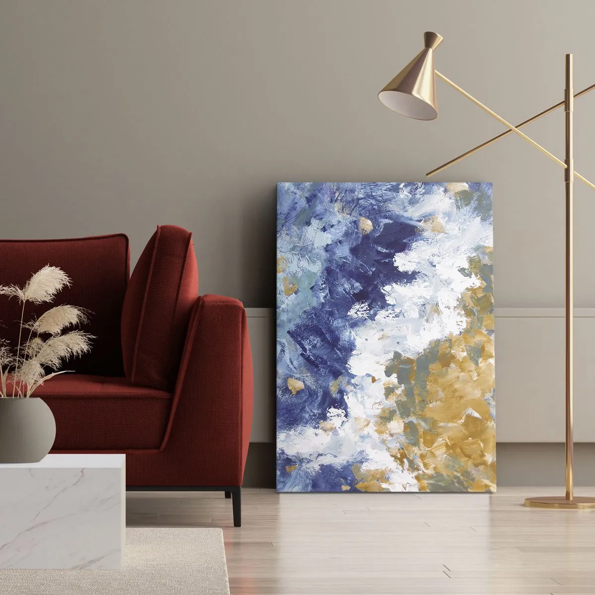 Obraz na plátne - Tanec živlov - 45x80 cm