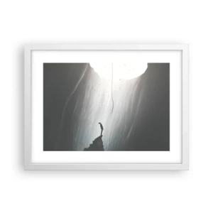 Plagát v bielom ráme - Vždy máte na výber - 40x30 cm