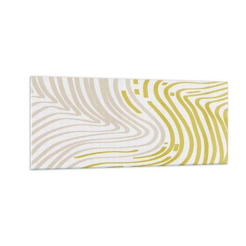 Obraz na skle - Kompozícia s miernym ohybom - 100x40 cm