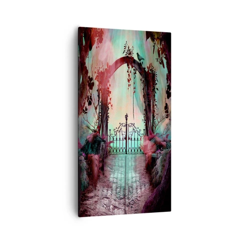 Obraz na plátne - Tajná záhrada - 55x100 cm