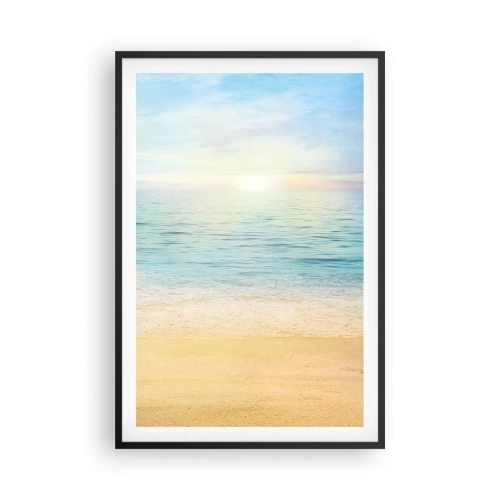 Plagát v čiernom ráme - Veľká modrá - 61x91 cm