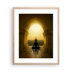 Plagát v ráme zo svetlého duba - Plná harmónia - 40x50 cm