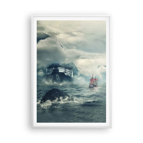 Plagát v bielom ráme - V kúzelných vodách - 70x100 cm