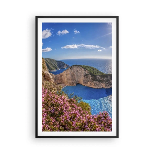 Plagát v čiernom ráme - Moje veľké grécke prázdniny - 61x91 cm