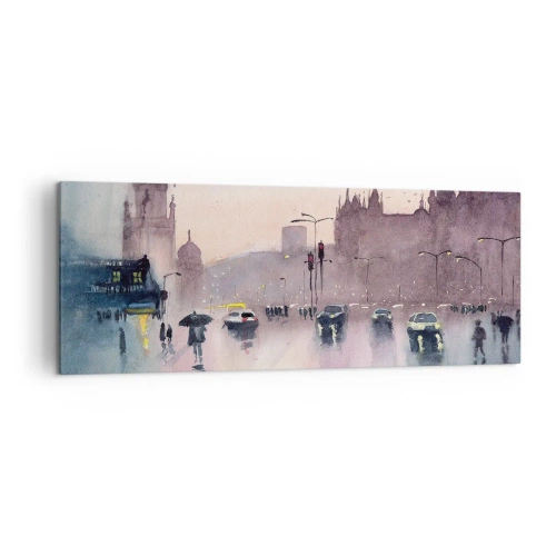 Obraz na plátne - V daždivom opare - 140x50 cm