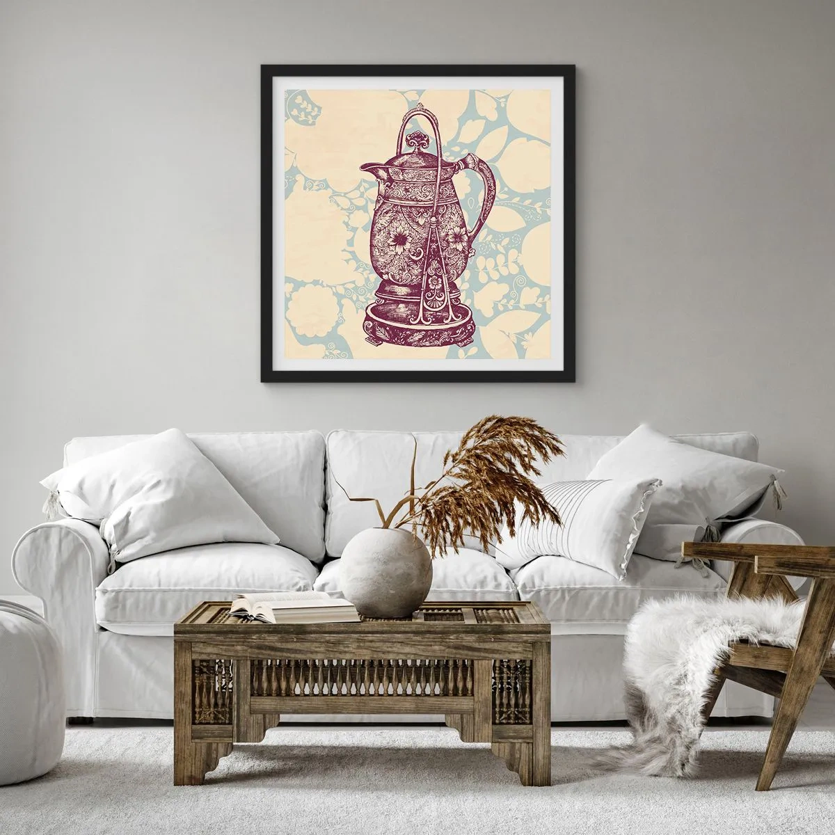 Plagát v čiernom ráme - Krása všedného dňa - 40x40 cm