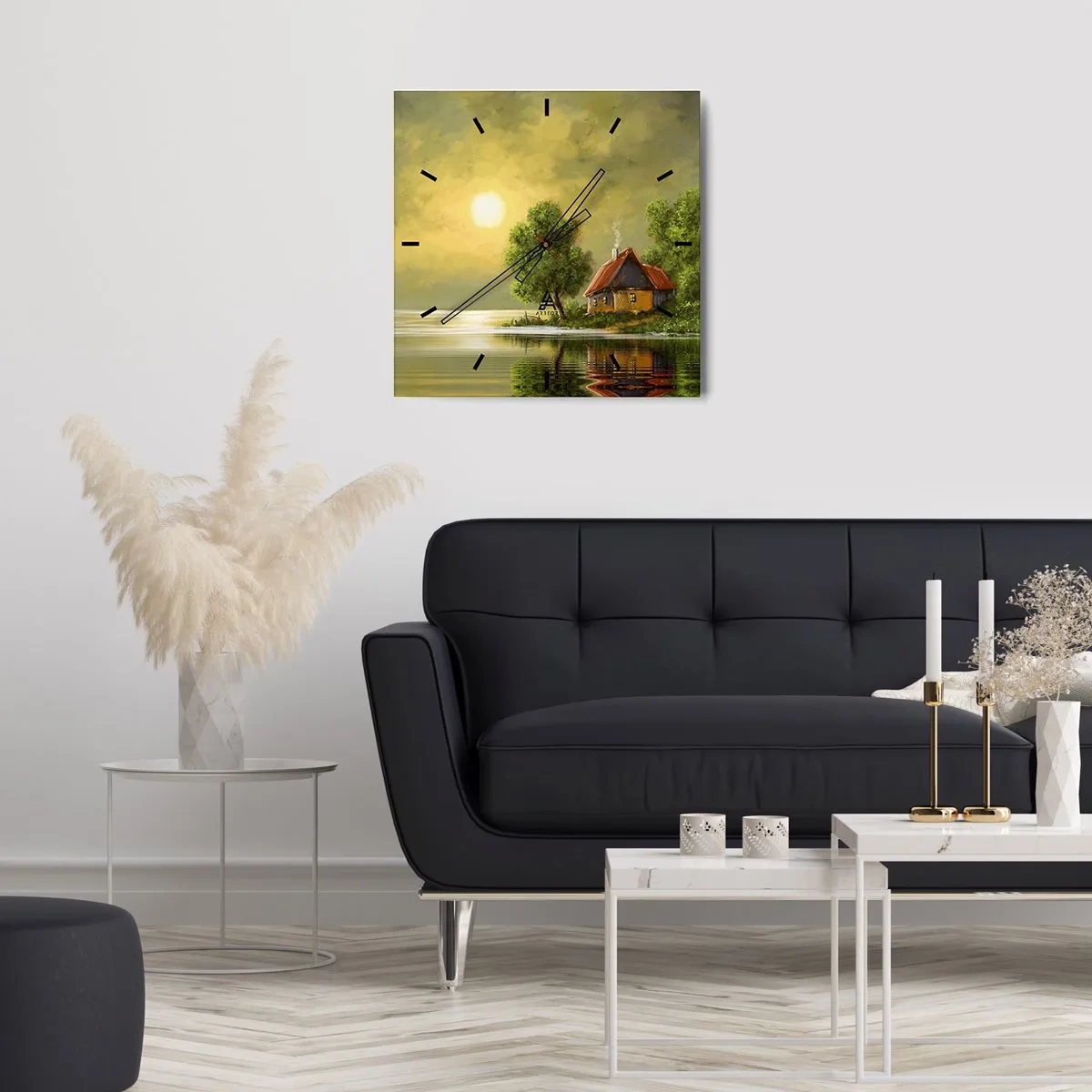 Nástenné hodiny - Krásne, ako z obrázku - 40x40 cm