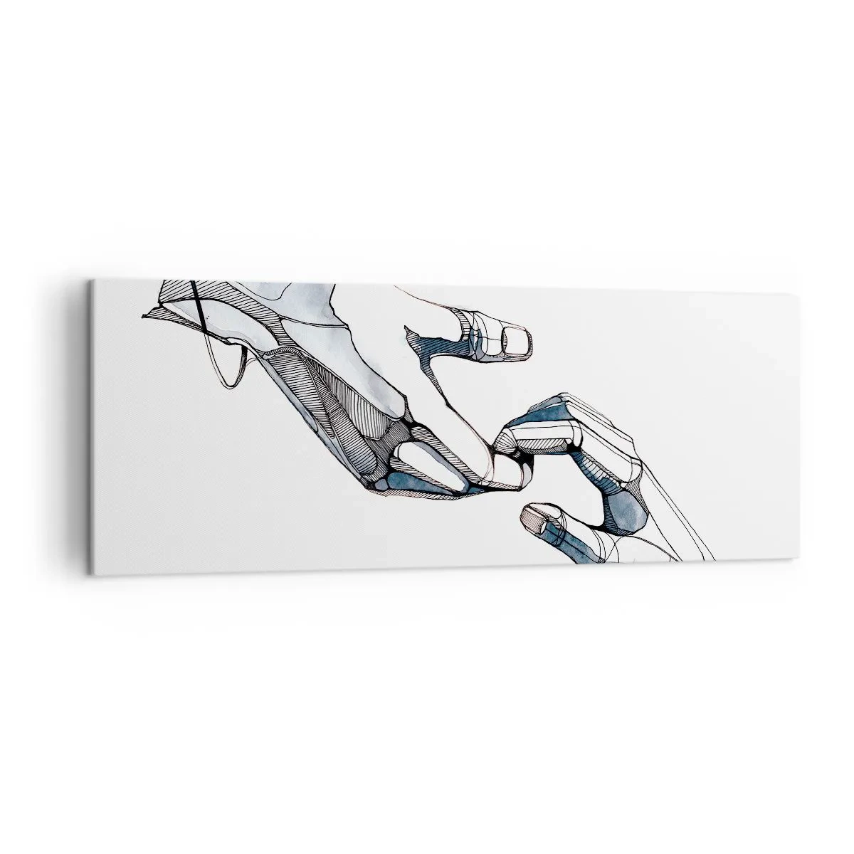 Obraz na plátne - Dobré gesto - 140x50 cm