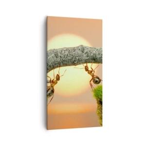 Obraz na plátne - Radostná, spoločná práca - 55x100 cm