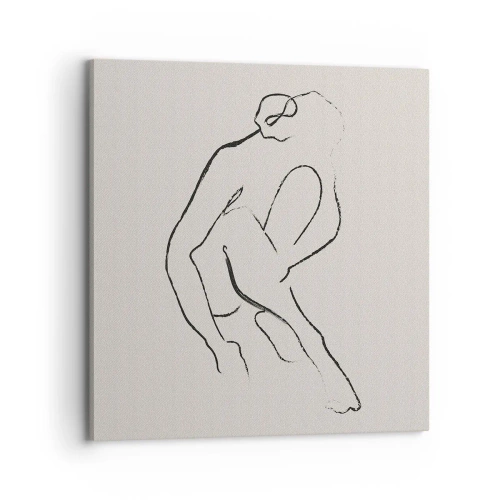 Obraz na plátne - Intímna skica - 70x70 cm