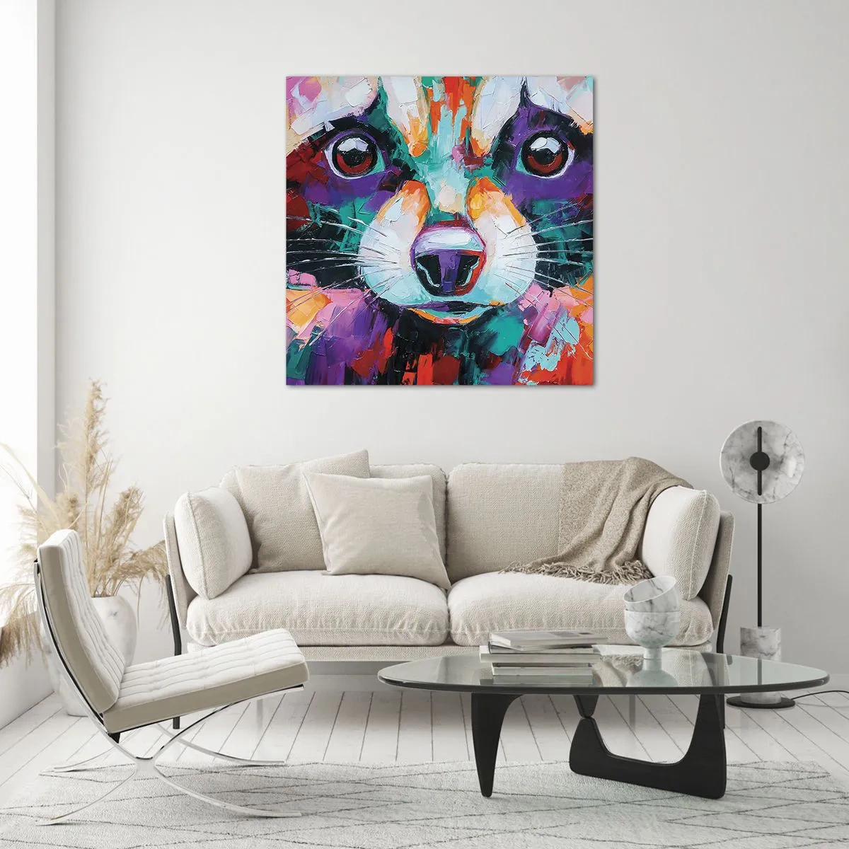 Obraz na skle - Iba dobré emócie - 60x60 cm