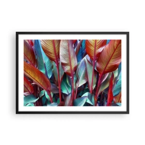 Plagát v čiernom ráme - Farebná húština - 70x50 cm