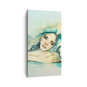 Obraz na plátne - Am I blue? - 45x80 cm