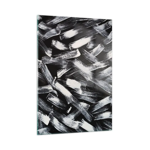 Obraz na skle - Abstrakcia v industriálnom duchu - 50x70 cm