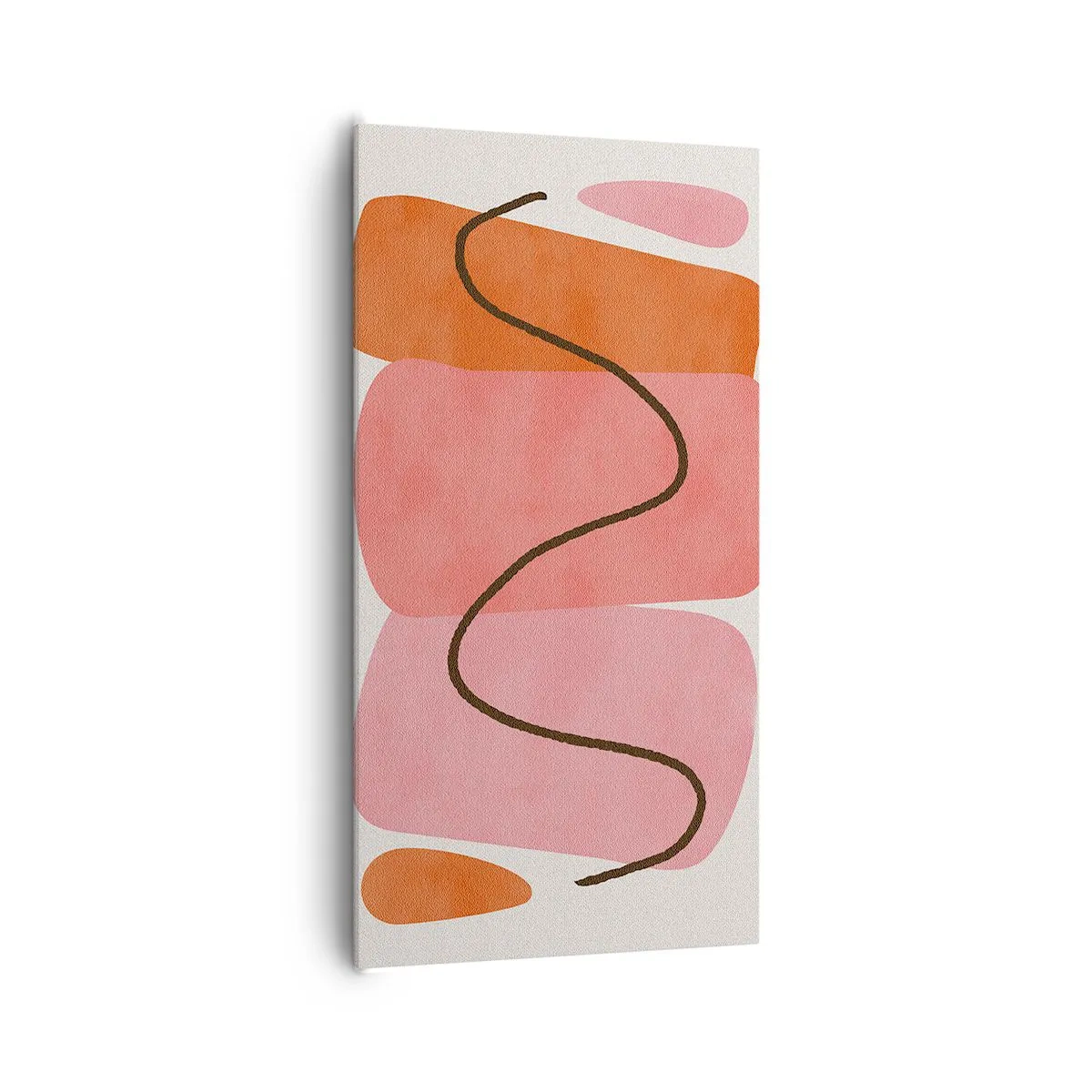 Obraz na plátne - Jemný pohyb foriem - 65x120 cm
