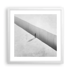 Plagát v bielom ráme - Jasný cieľ - 40x40 cm