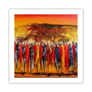 Plagát - Tam, tam, tam, tam idú - 50x50 cm