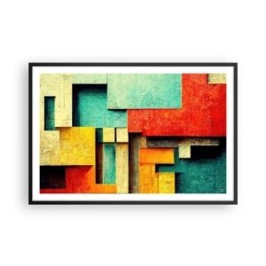 Plagát v čiernom ráme - Festival pravých uhlov - 91x61 cm