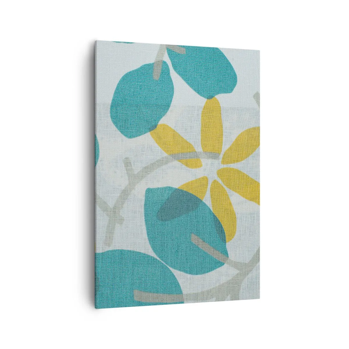 Obraz na plátne - Medzi azúrovými listami - 70x100 cm