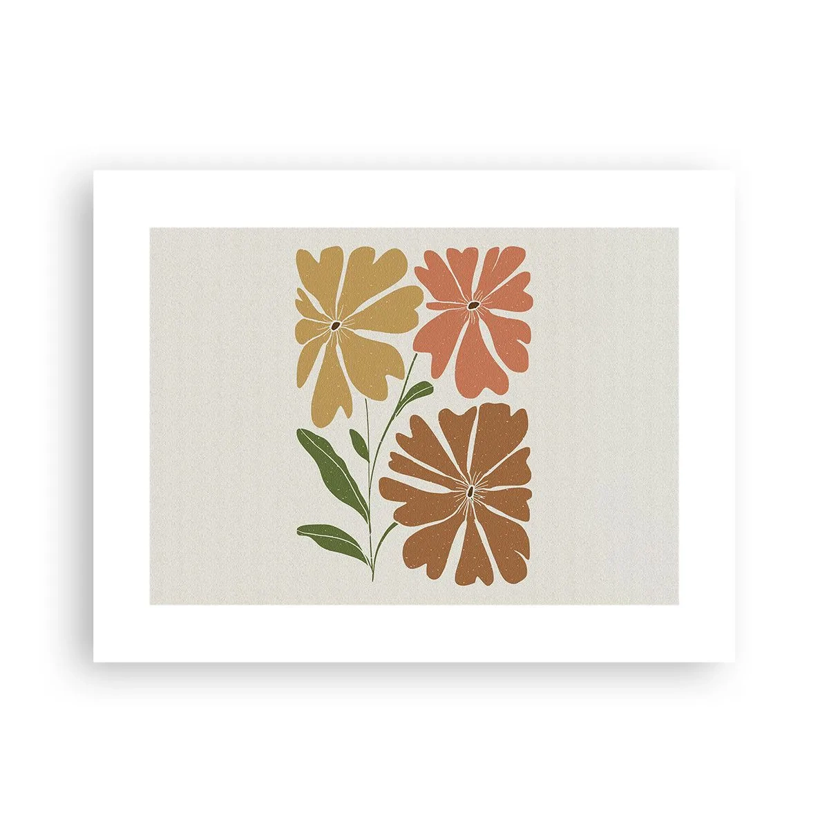 Plagát - Príroda a geometria - 40x30 cm