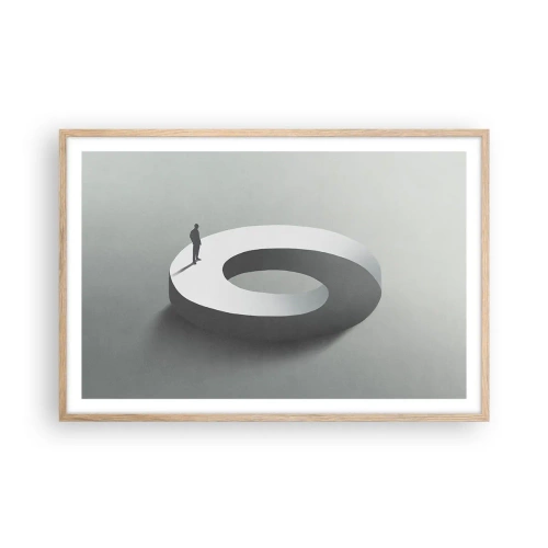 Plagát v ráme zo svetlého duba - To pochopíš - 91x61 cm