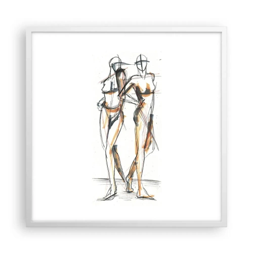 Plagát v bielom ráme - Štúdia šarmu - 60x60 cm
