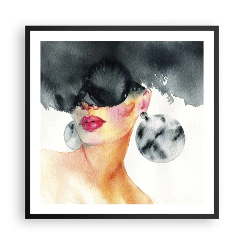 Plagát v čiernom ráme - Tajomstvo elegancie - 60x60 cm