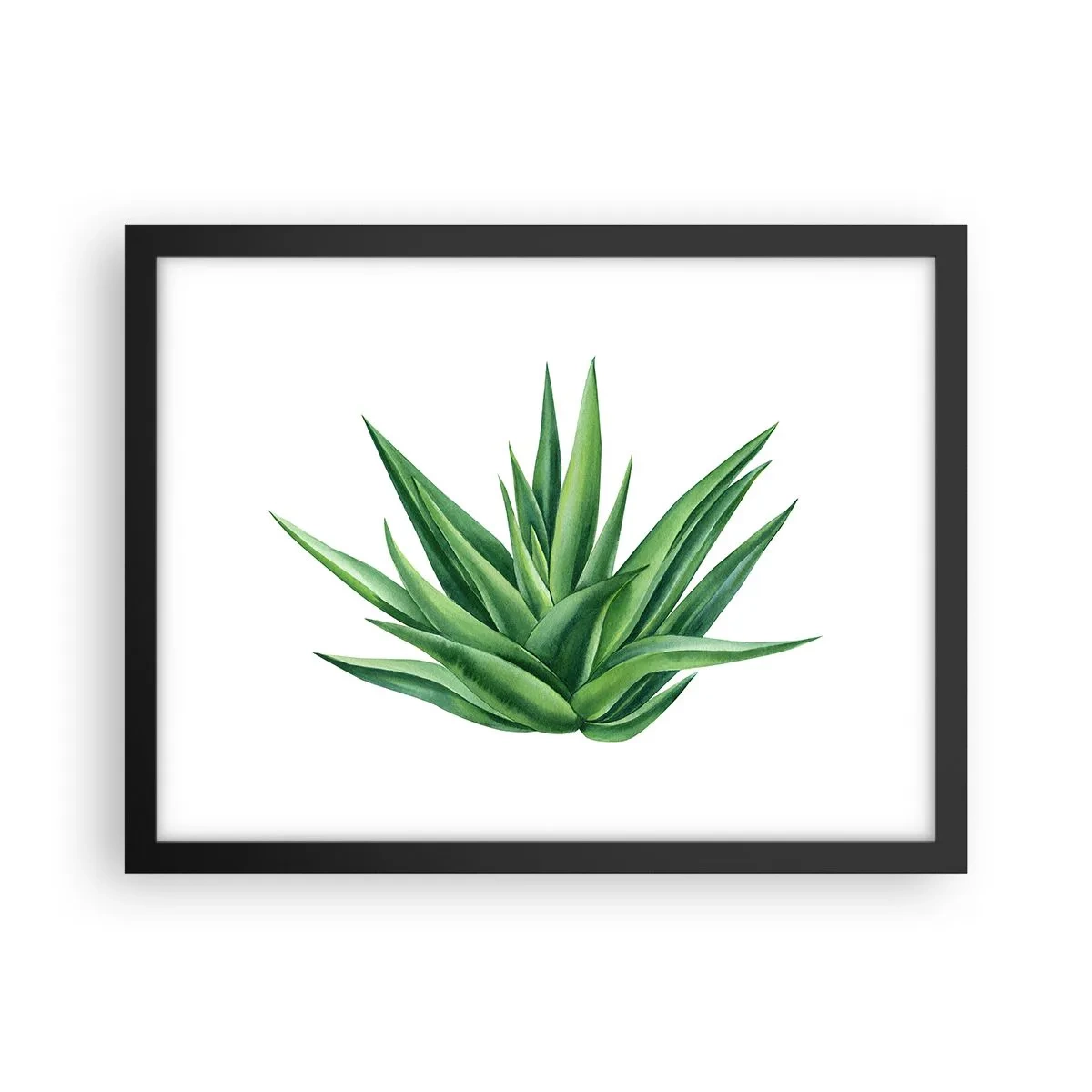 Plagát v čiernom ráme - Zelená – sila – život - 40x30 cm