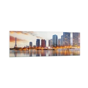 Obraz na skle - Monumentálny pokoj Paríža - 160x50 cm