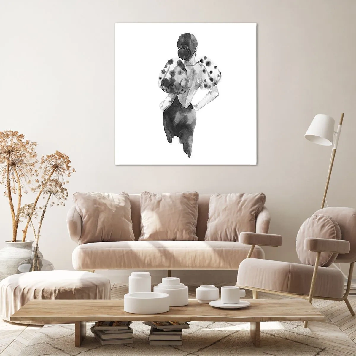 Obraz na plátne - Prešla hneď vedľa - 60x60 cm