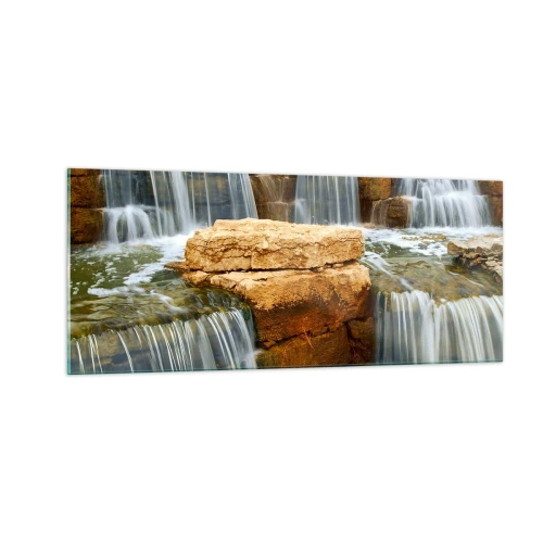 Obraz na skle - Schody do neba - 100x40 cm