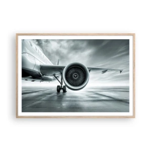 Plagát v ráme zo svetlého duba - Toto je sila! - 100x70 cm