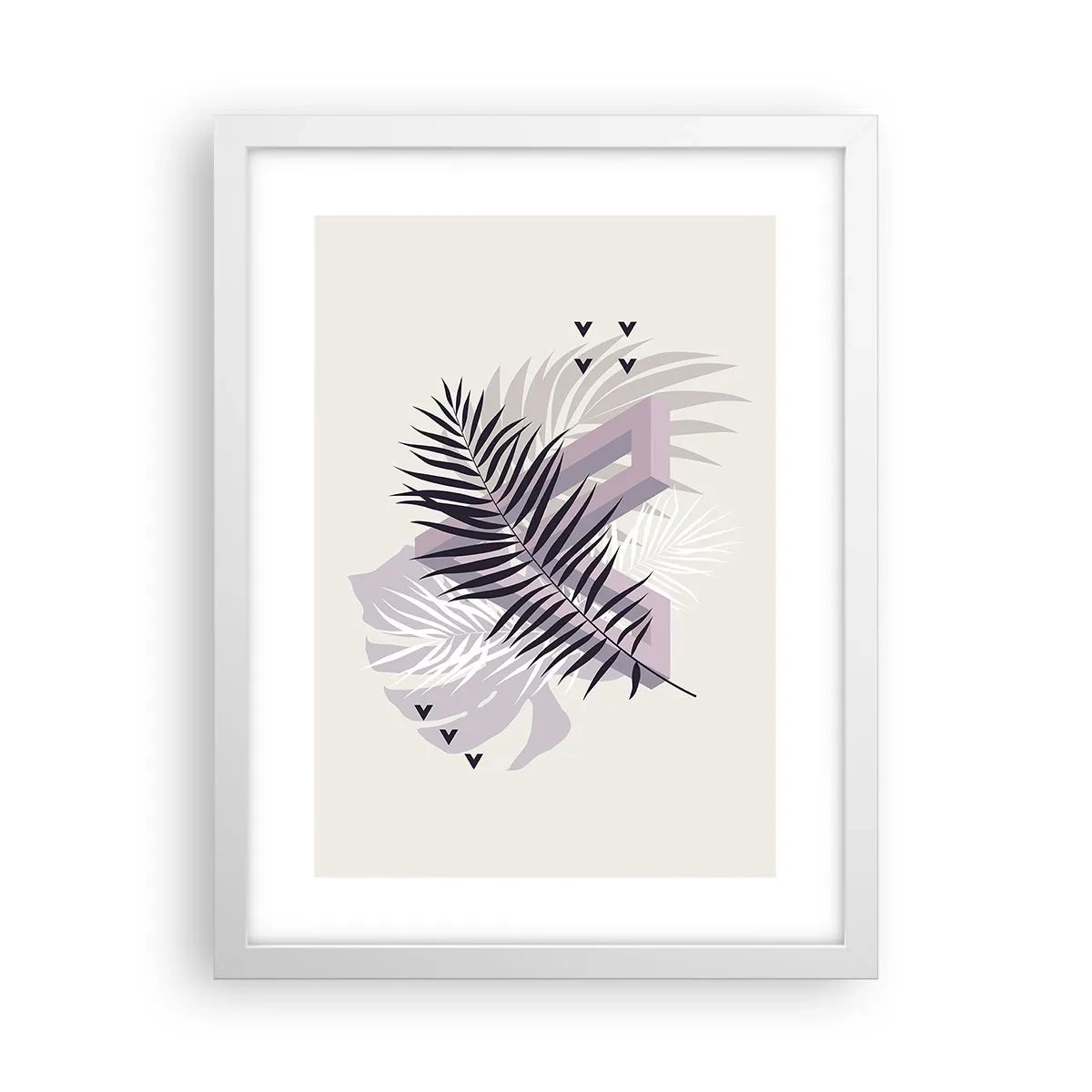 Plagát v bielom ráme - Tieň tieňa - 30x40 cm