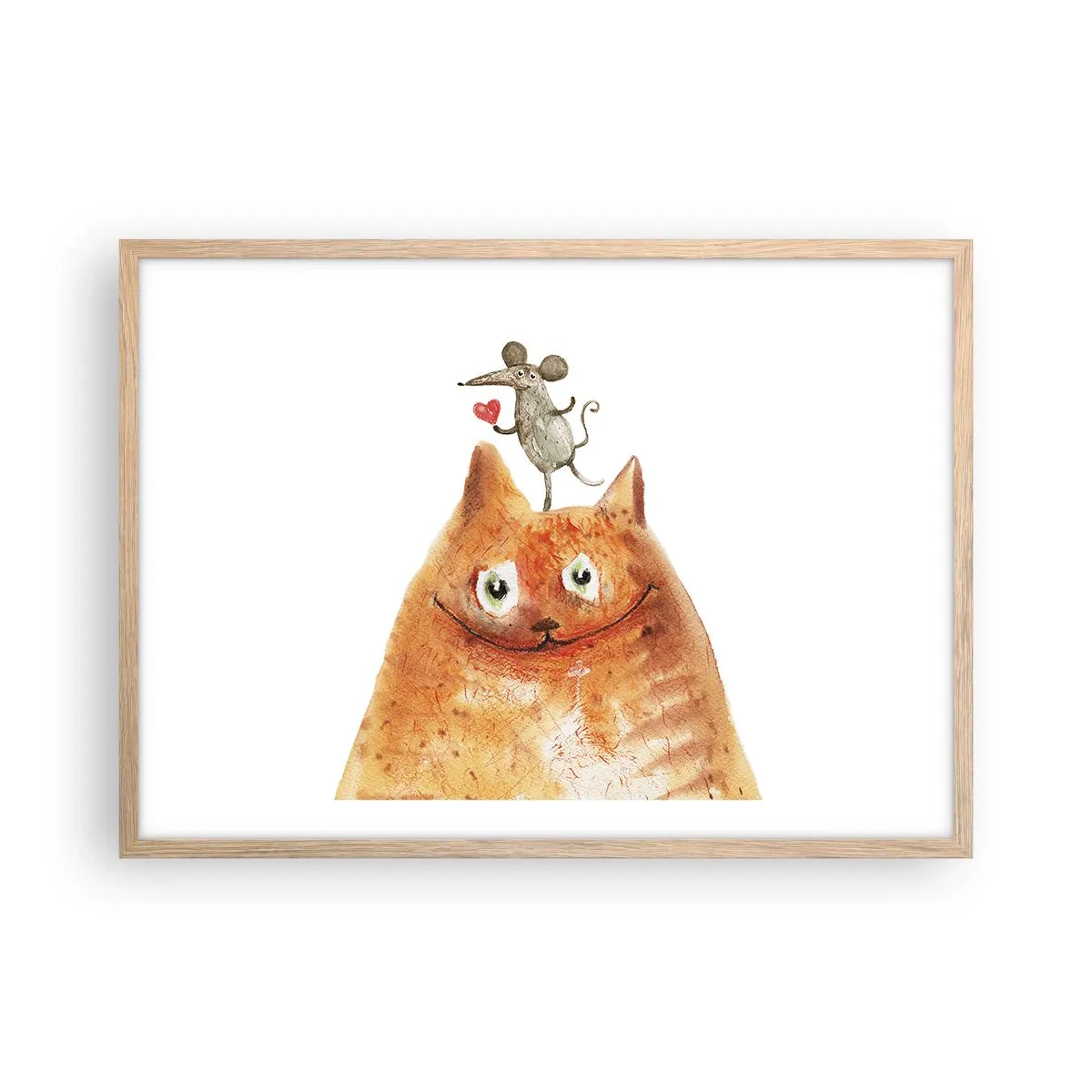 Plagát v ráme zo svetlého duba - Paradoxy lásky - 70x50 cm