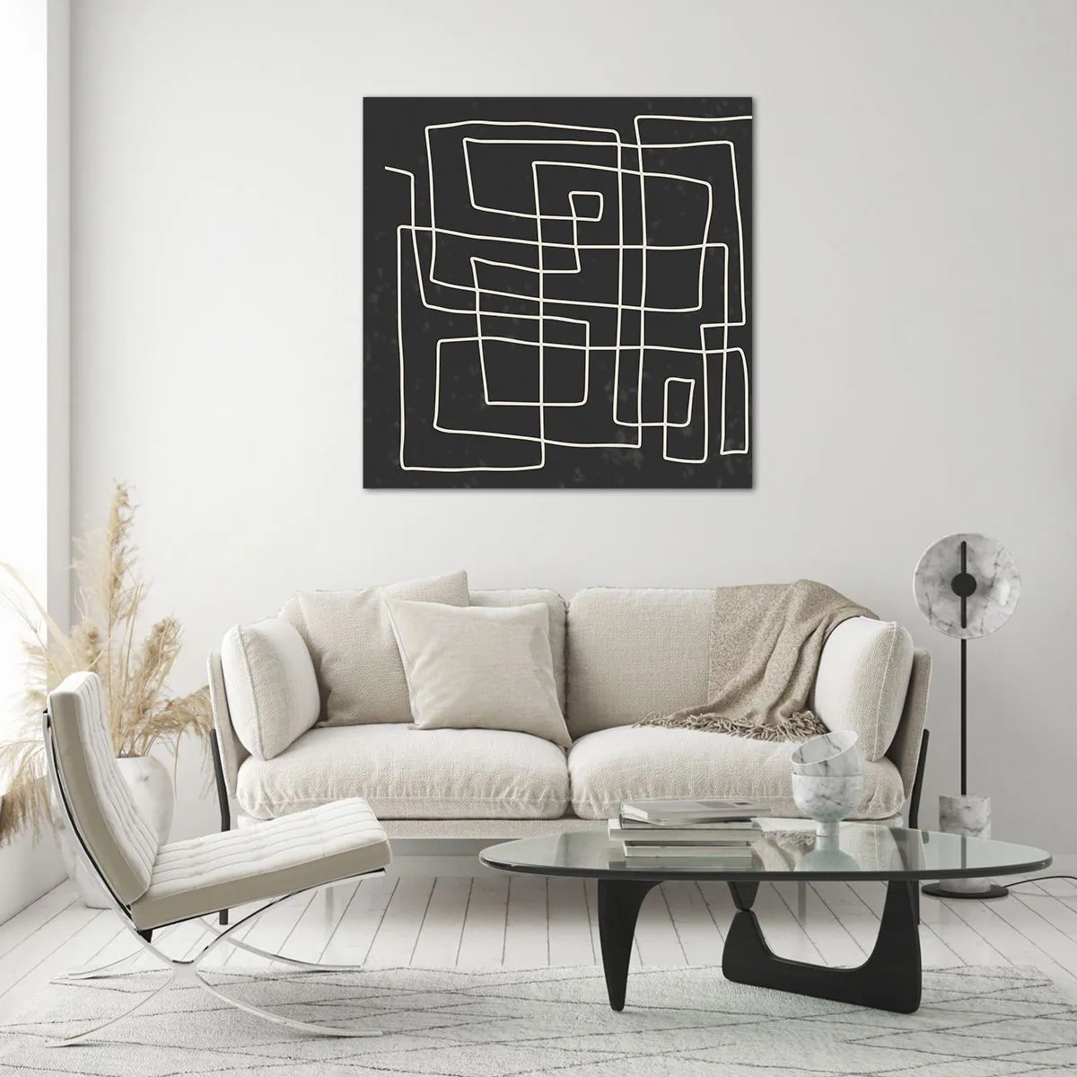 Obraz na skle - Nie je to tak jednoduché - 50x50 cm